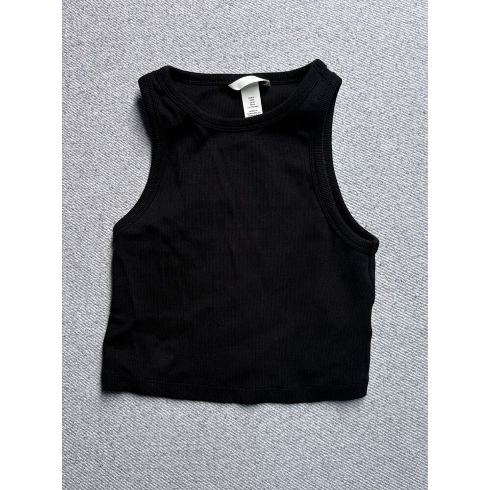 H&M Ribbed Crop Tank Top - Size Medium